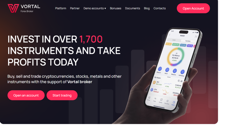 Vortal Broker — отзывы, как вывести депозит