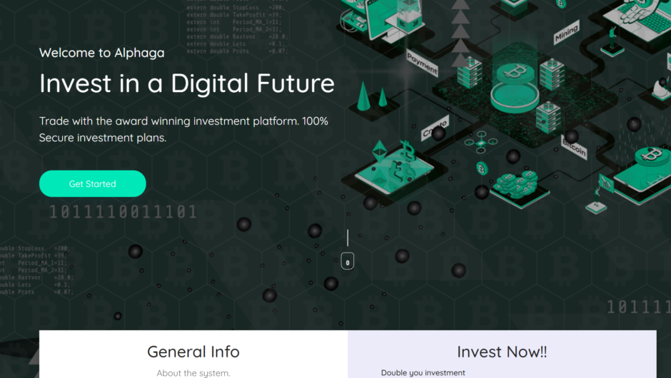 Alphaga — отзывы, как вывести депозит