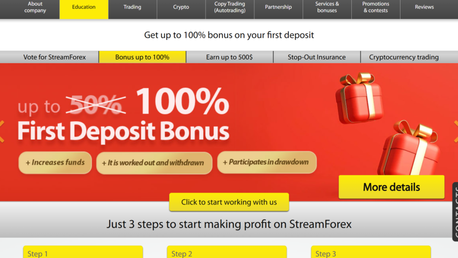 StreamForex — отзывы, как вывести депозит